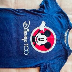 Disney 100 Blue Mickey Mouse T-shirts Girls size 7